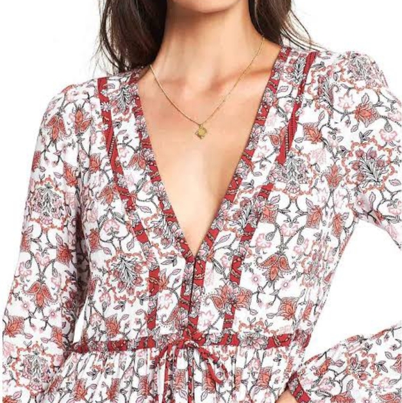 TIGERLILY Hamilton Red Boho Long Sleeve Maxi Dress RRP$270 - Picture 10 of 16